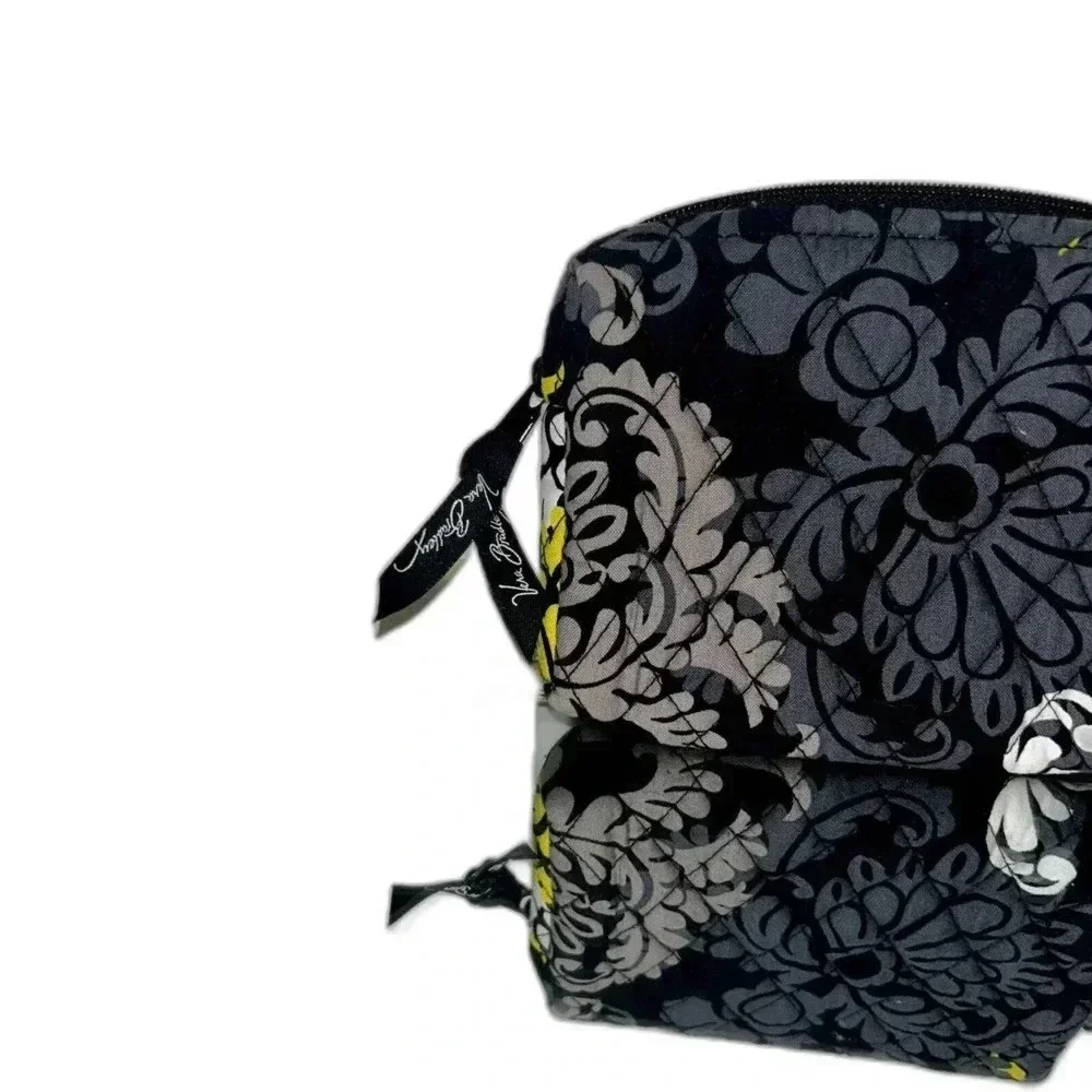 Vera Bradley Wristlet Wallet Quilted Women's Gray, Yellow And Black EUC‎
